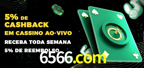 Promoções do cassino ao Vivo 6566.com